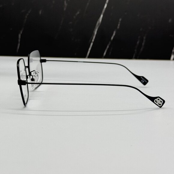 NEW BALENCIAGA BB0090O 001 SQUARE BLACK WOMEN EYEGLASSES BALENCIAGA - Picture 6 of 10